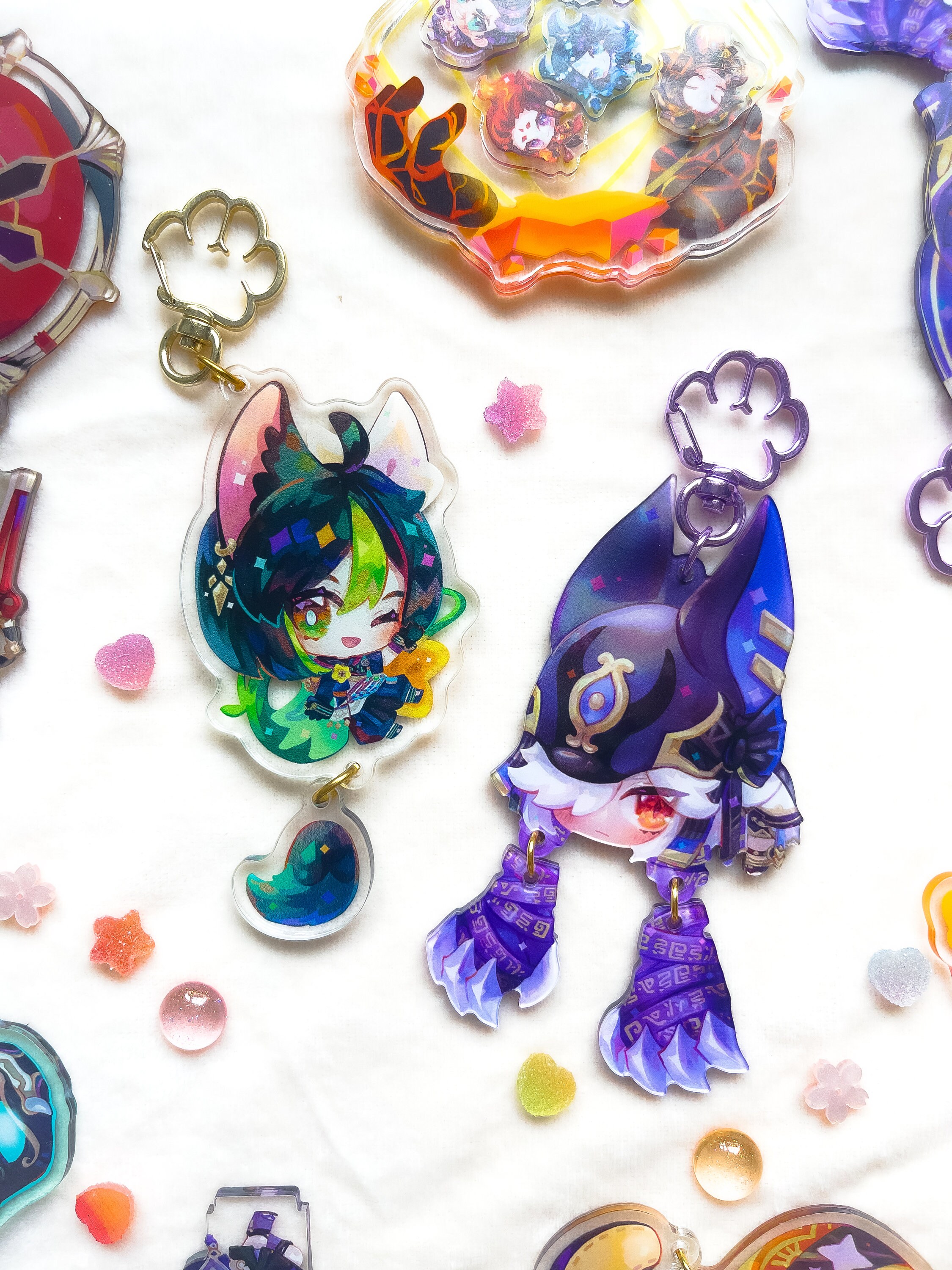 Tighnari Dangling Tail Keychain - Genshin Impact - Tighnari Acrylic ...
