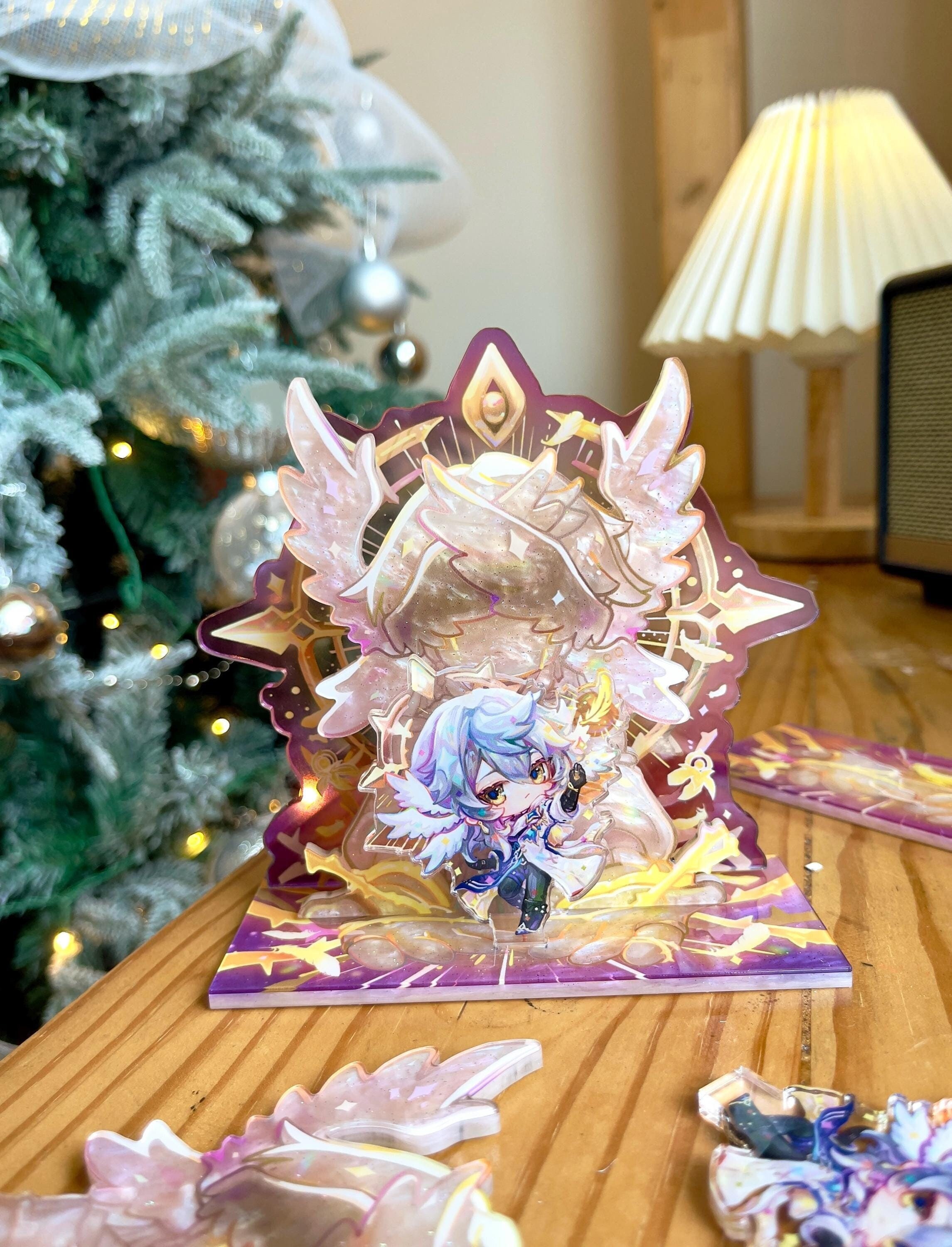 Sunday Acrylic Standee - Honkai Star Rail [Fanmade]- Sunday HSR, Iridescent Pearl Acrylic Standee, Sunday 3 Layers Acrylic Stand