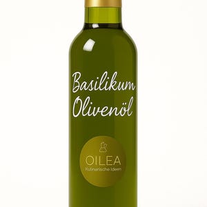 Basil Olive Oil – Handmade Herb Oil | Delicatessen from Bad Homburg | Perfect for tomato mozzarella, pasta & salads