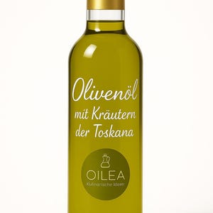 Olivenöl mit Kräutern der Toskana – Aromatisches Kräuteröl, Mediterran, Ideal für Salate, Pasta & Brot