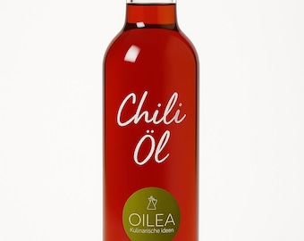 Extra hot chili oil – Virgin oil with chili | Seasoning oil for pizza, pasta, pan-fried dishes | Spicy oil made from high-quality olive oil