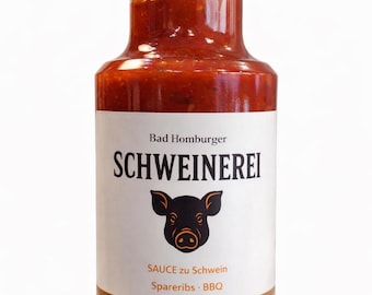 Bad Homburger SCHWEINEREI – Salsa barbecue alla paprika affumicata per costine, maiale stirato e altro (250 ml)
