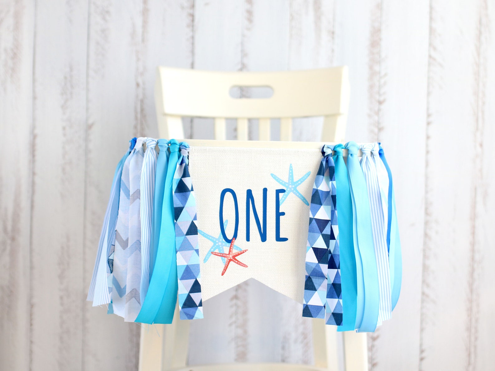Under the Sea High Chair Banner Underwater Baby Shower Boy Etsy
