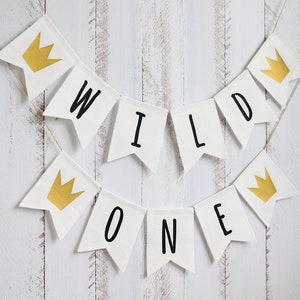 wild one banner, boy birthday decor, boy 1st birthday decor, boy baby shower, wild one birthday shower, where the wild things are party