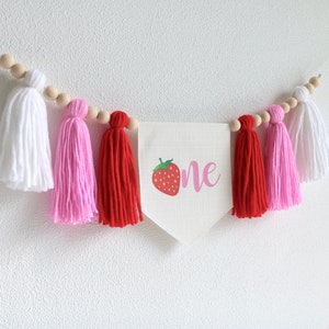 Sweet One high chair banner, Berry Sweet 1st Birthday, Cake smash Garland, Berry 1st Birthday, Red Strawberry Birthday, Berry Sweet Banner