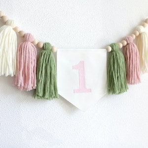 Paper Letter Banner 1st Birthday Girl- 7 Feet main image 0