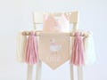 Pink One Silly Goose high chair banner, Baby Girl 1st Birthday Decor, Photo Prop product logo