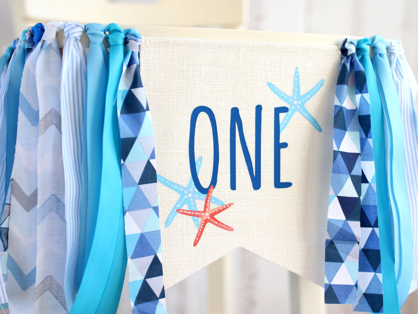 Under the Sea High Chair Banner Underwater Baby Shower Boy Etsy