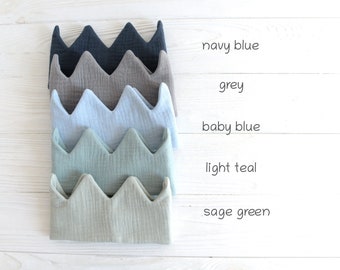 Boy's birthday crown, Blue 1st birthday, Baby Boy Party crown, Kids birthday party, First birthday outfit, Toddler fabric crown