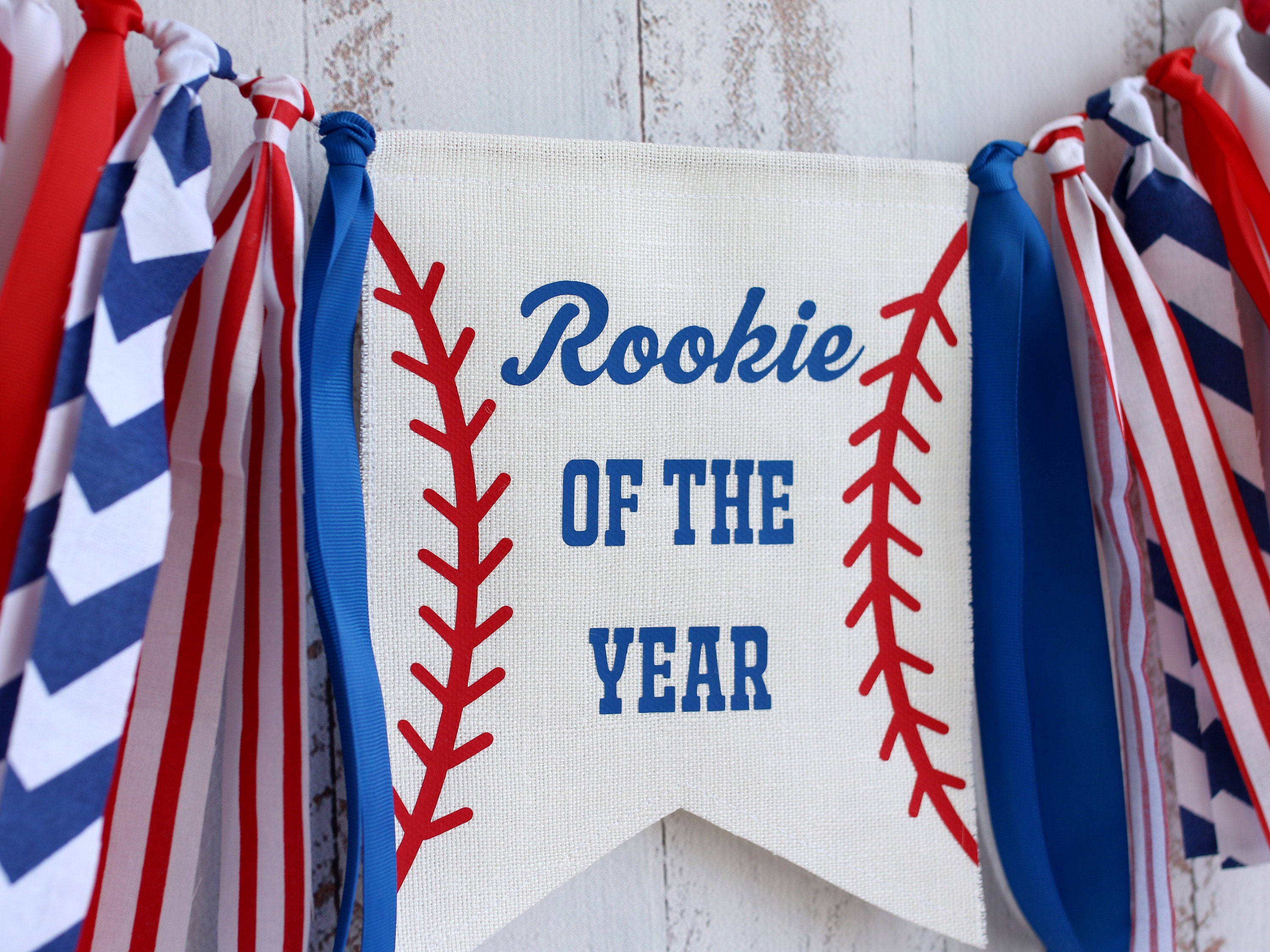 Baseball 1. Geburtstag Hochstuhl Banner – Jute-Banner Mit Baseball-Motiv, Für Jungen