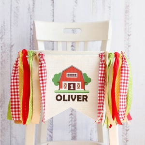farm high chair banner, Farm 1st Birthday Decor, Farm Highchair Banner, Farm Banner, Farm Birthday, Farm Birthday Banner