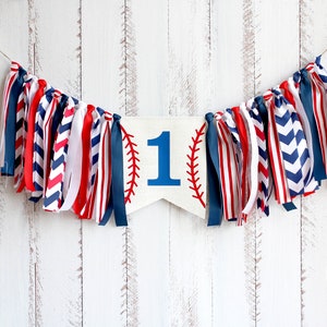 Baseball Highchair Banner, highchair banner boy, Baseball birthday banner, 1st Birthday boy baseball decorations, baseball baby shower
