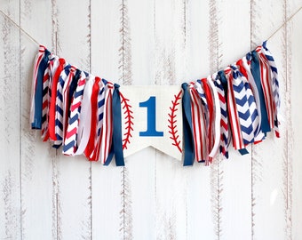 Baseball Highchair Banner, highchair banner boy, Baseball birthday banner, 1st Birthday boy baseball decorations, baseball baby shower