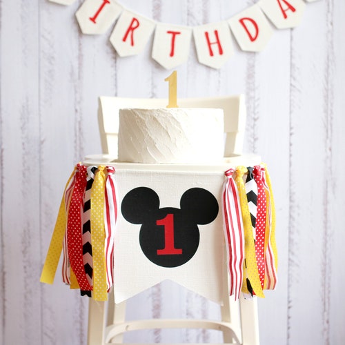 Mickey Mouse High Chair Banner Paper Party Supplies Party Supplies Mickey Mouse High Chair Banner Paper Party Supplies Party Supplies