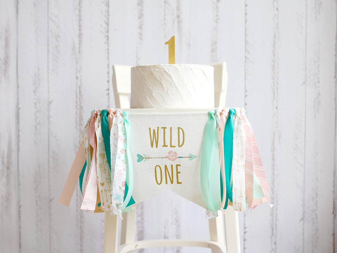 High Chair Banner, 1st Birthday Shower, Wild One High Chair Banner