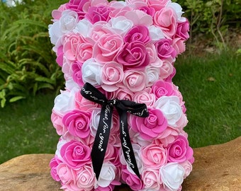 Rose Teddy Bear Etsy