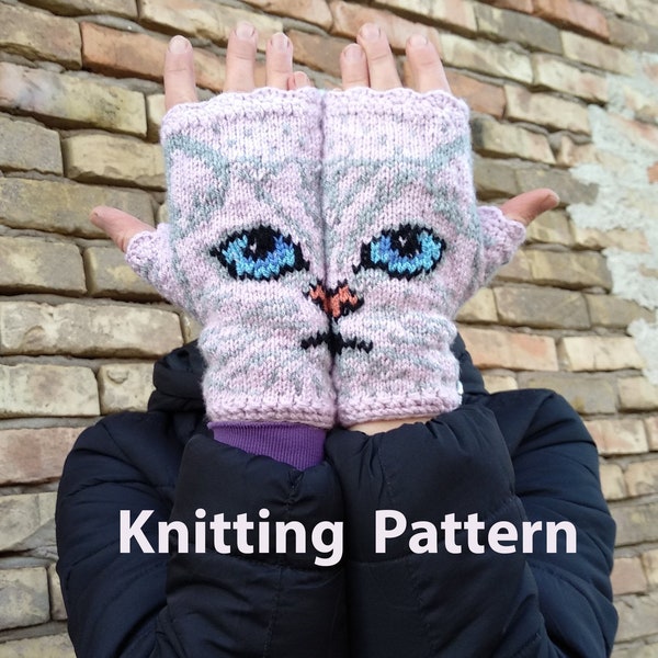 Cat arm warmers - KNITTING PATTERN!