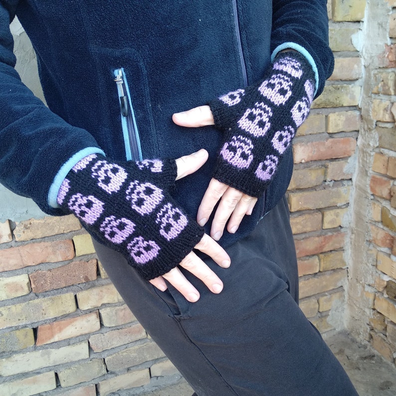 Women's Arm Warmers & Leg Warmers Set - Fairy Fingerless Punk Goth Emo Gloves With Rib Knit Long Socks Y2K Accessories