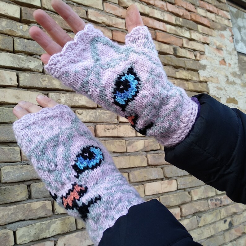 Cat Arm Warmers KNITTING PATTERN Etsy