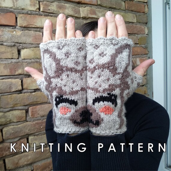 Llama Alpaca Arm Warmers Knitting Pattern Etsy