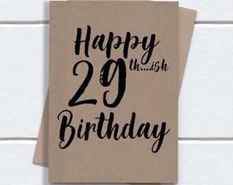 Lustige Karte zum 30. Geburtstag | Happy 29th Birthday