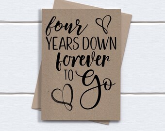 4 Years Together Etsy