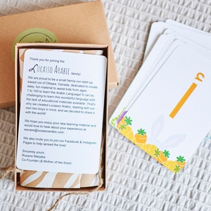 Árabe - Flashcards do Alfabeto Árabe - Árabe para crianças - Flashcards Árabes - Árabe para todos - Flashcards Árabe, Inglês, Francês