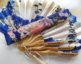 Hand Fan Wedding, Hand fans Personalized,Hand Fan folding,Hand Fans Bulk,Hand Fan Wedding Favor,Gift for Bridal Shower,Each Fan has Gift Bag