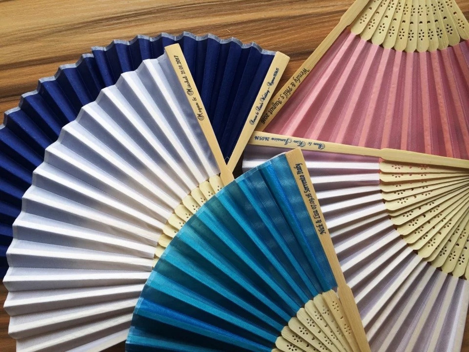 Hand Fan Wedding Hand Fans Personalized Hand Fan Folding Etsy