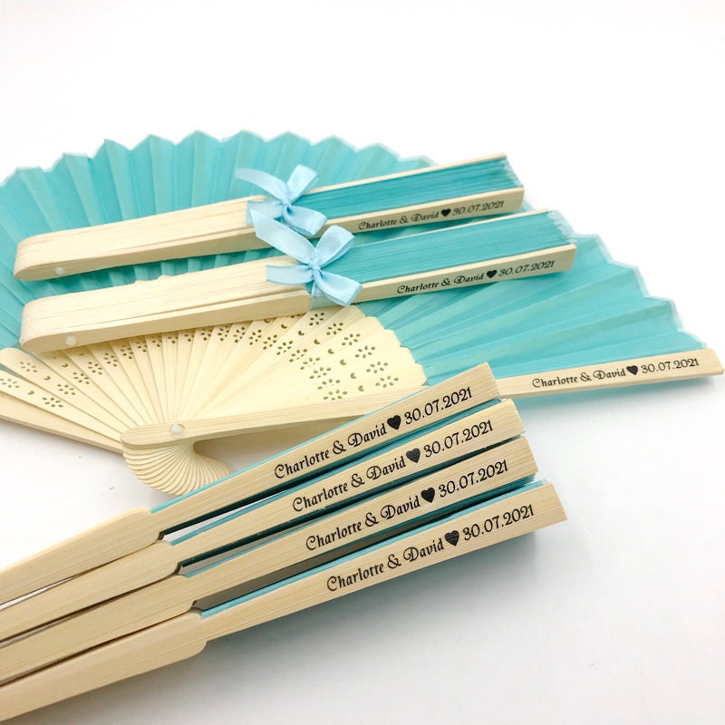 Hand Fan Wedding, Hand fans Personalized, Hand Fan folding, Hand Fans Bulk,Custom Hand fan gift,Bridal Shower gift, Fan with Ribbon bow