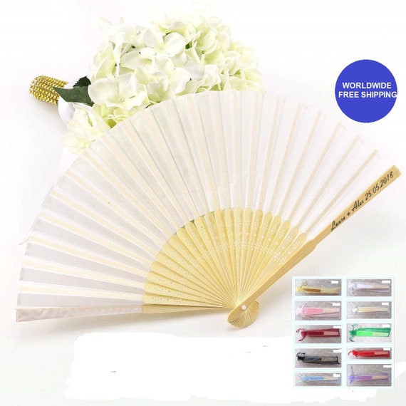 personalized hand fans for weddings