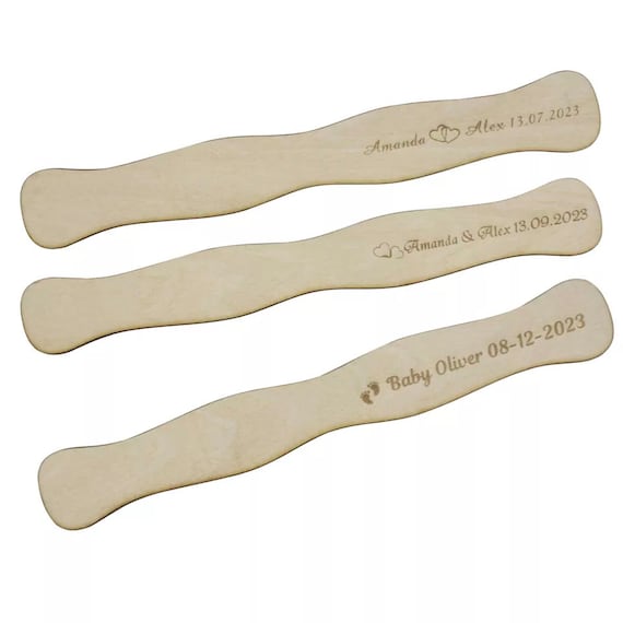 Wooden Fan Sticks wavy Wooden Fan Handles engraved Sticks for