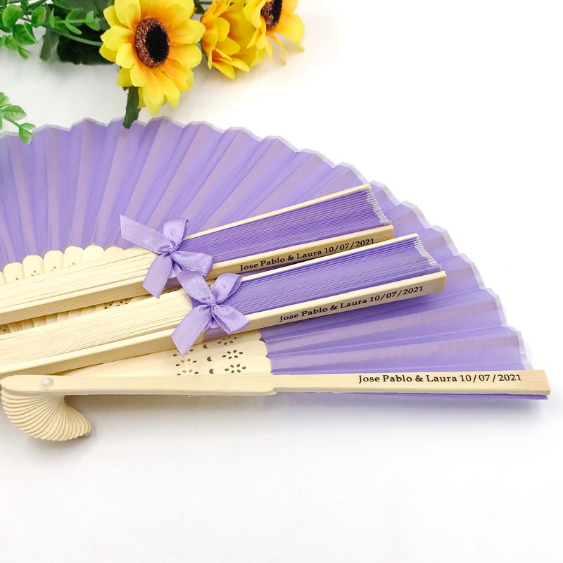 Hand Fan Wedding, Hand fans Personalized, Hand Fan folding, Hand Fans Bulk,Custom Hand fan gift,Bridal Shower gift, Fan with Ribbon bow