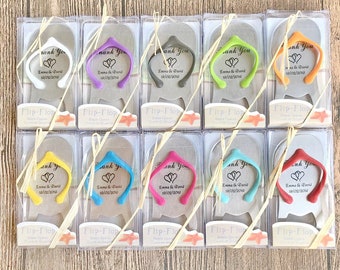 Personalisierte Flip Flop Flaschenöffner, Hochzeit Strandbevorzugung