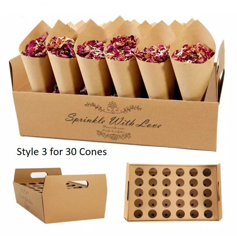 Wedding Confetti Cone Holder Confetti Cone Tray Perfect for Etsy