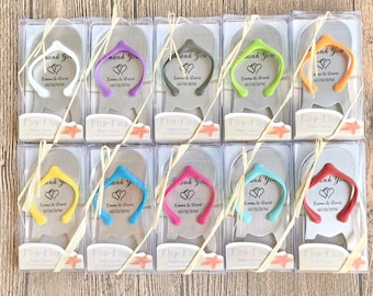 Personalisierte Flip Flop Flaschenöffner, Hochzeit Strandbevorzugung