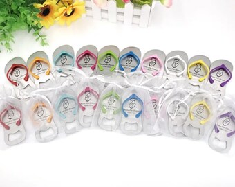 Personalisierte Flip Flop Flaschenöffner, Hochzeit Strandbevorzugungen
