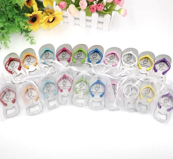 Personalised Flip Flop Bottle Opener Flip Flop Wedding Sandals Favor Flip Flops Bulk Beach Wedding Palm Tree Custom Flip Flop Guests Etsy UK