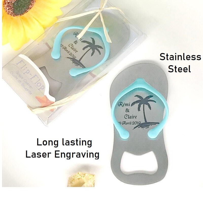 50PCS Customized Flipflop Bottle Opener Beach Themed, 43 OFF