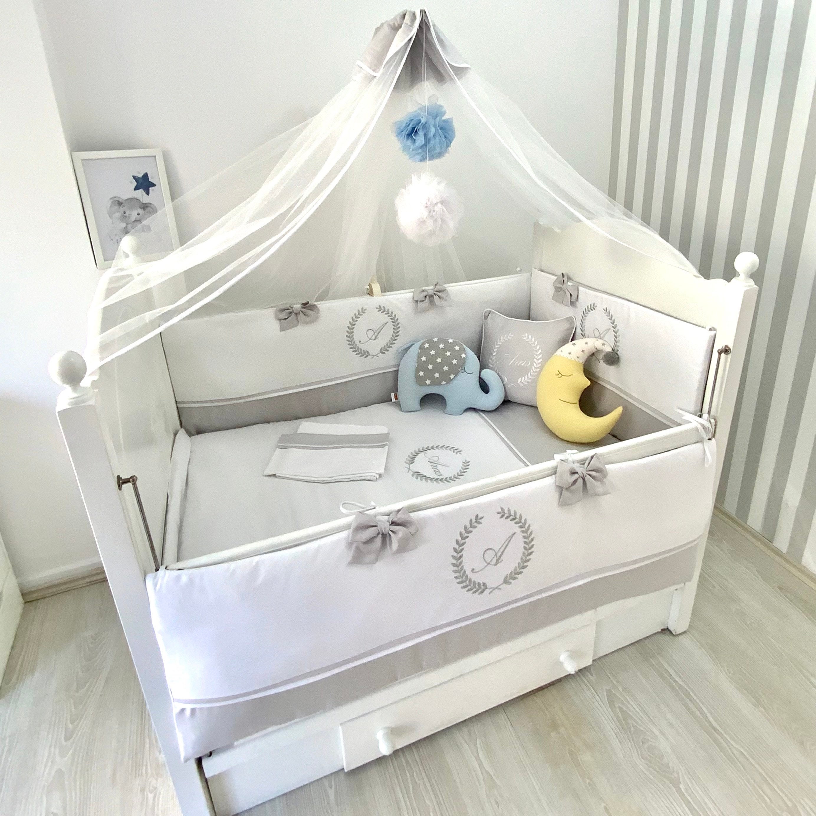 monogrammed crib sheets