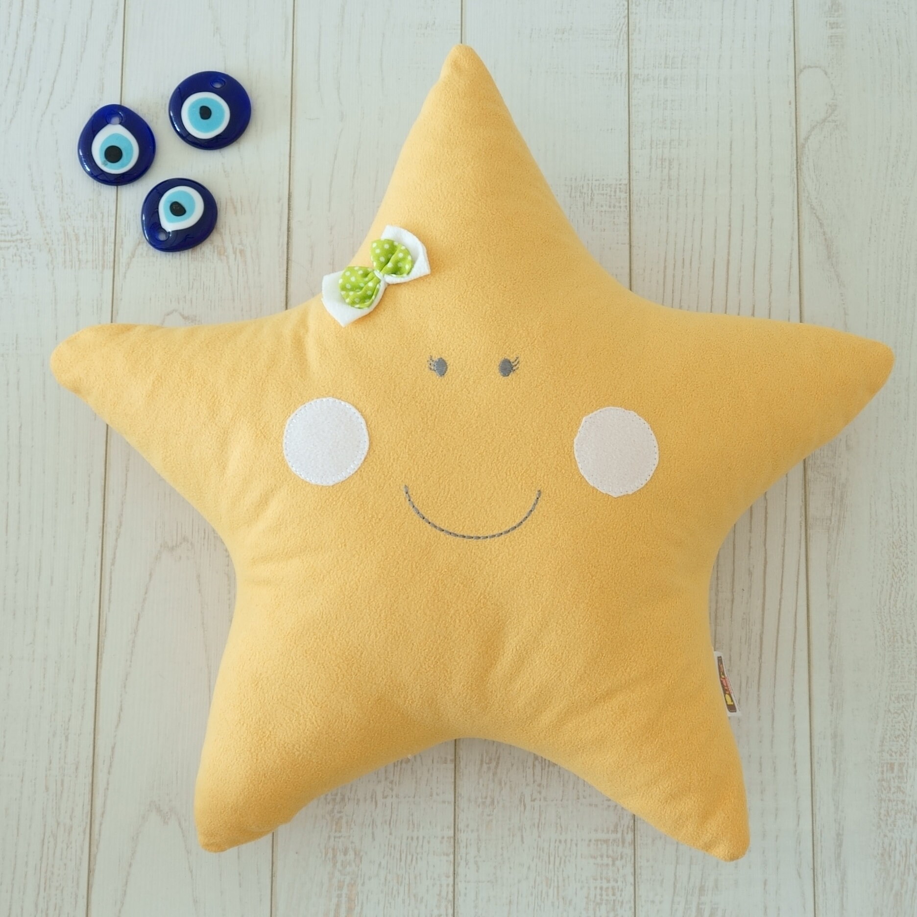 Star shaped handmade pillow for baby's and kid's room Etsy