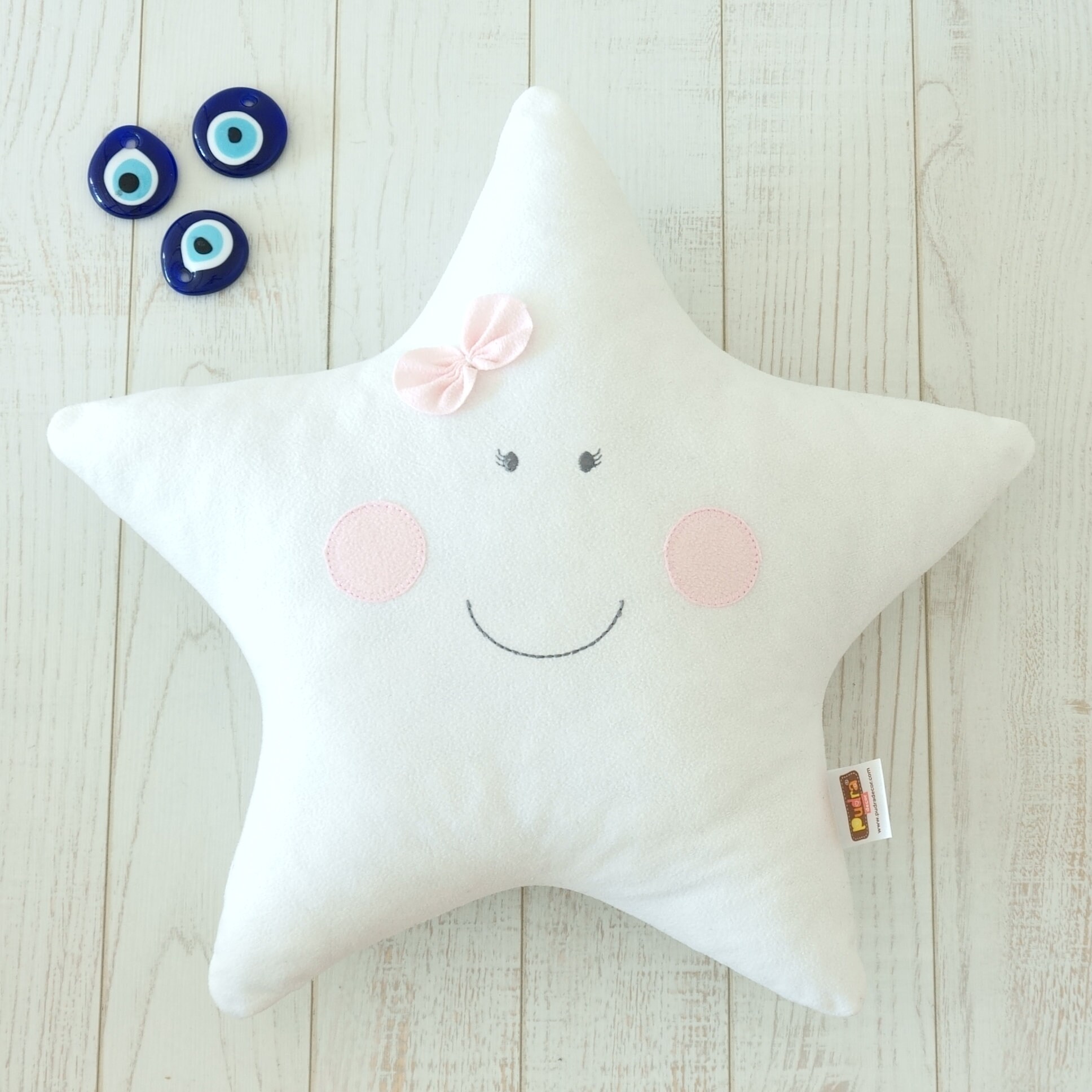 Star shaped handmade pillow for baby's and kid's room Etsy
