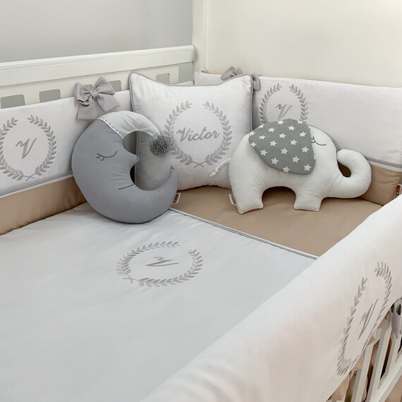 monogrammed crib sheets