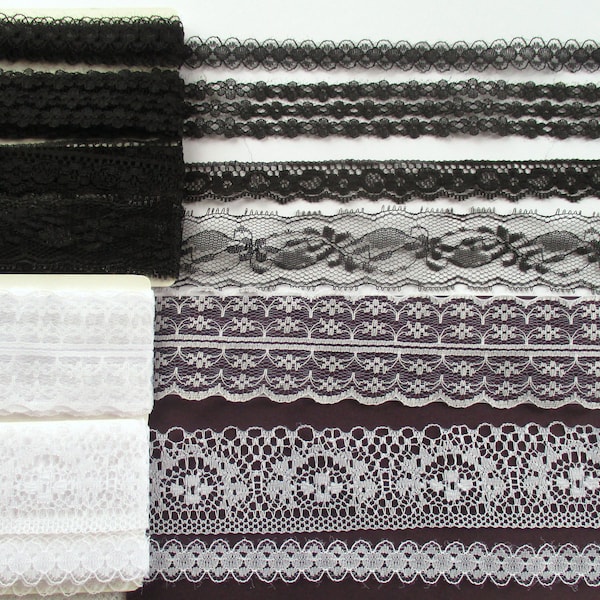 Lace and Ribbon Kit, 30 Pieces Mystery Grab Bag, Junk Journal Pack ...