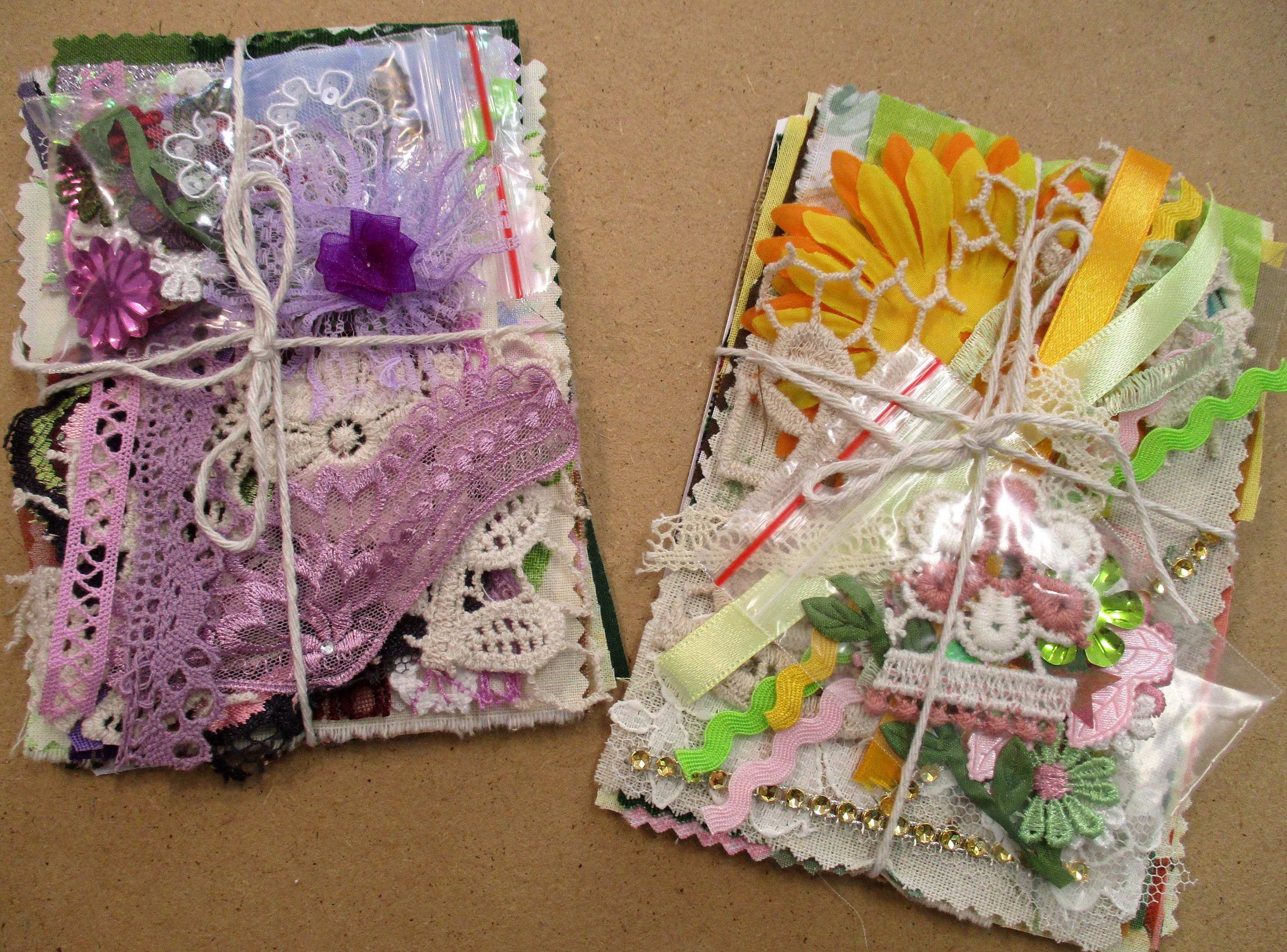 Slow Stitch Kit, Country Garden Vintage Fabric Bundle, for Slow