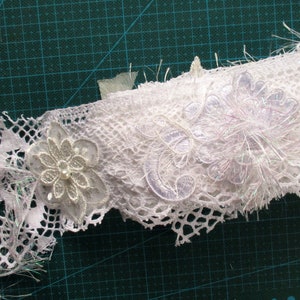 Snippet roll Embellished Fabric scraps trim 32 inch