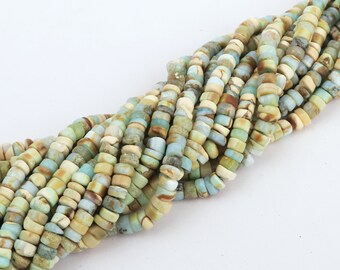 Wholesale Beads Natural Smoky Quartz Smooth 6-7 mm Heishi Tyre Freeform Loose Beads Strand 13 Inches For Jewelry Making Handmade Beads