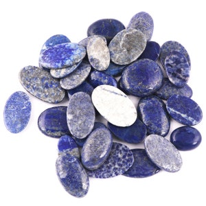 34 Pcs Lot Lapis Lazuli Oval Shape Gemstone, Blue Lazuli Calibrated Stone, Lazuli Cabochon,AAA Quality Lapis Lazuli, 14x22-26x38mm ,1129 Cts