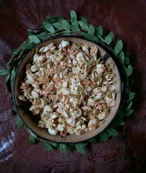 1 x 100 gm Organic Dried Jasmine Flowers Super Fast Delivery