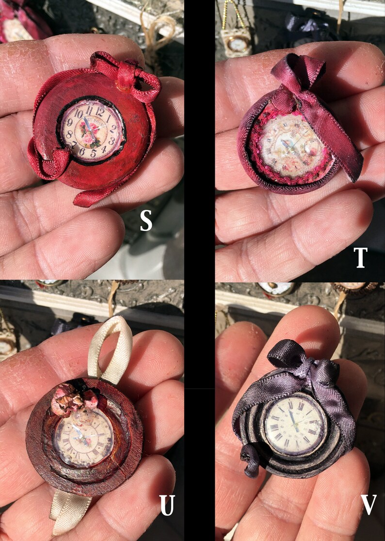 Time goes by Watches clocks miniature clocks in shabby Etsy